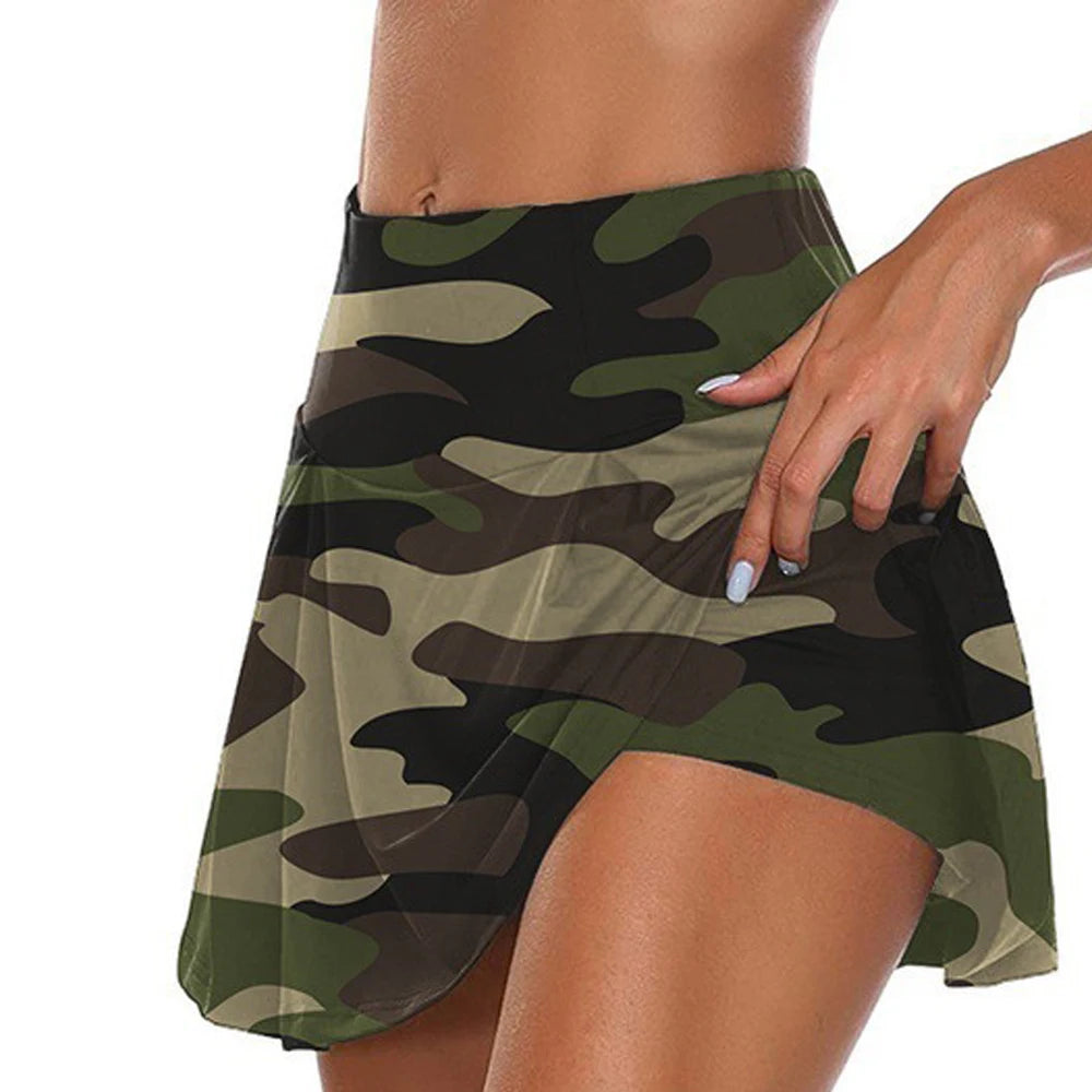 Women Short Quick Drying Solid Female High Waist Mini Skirts