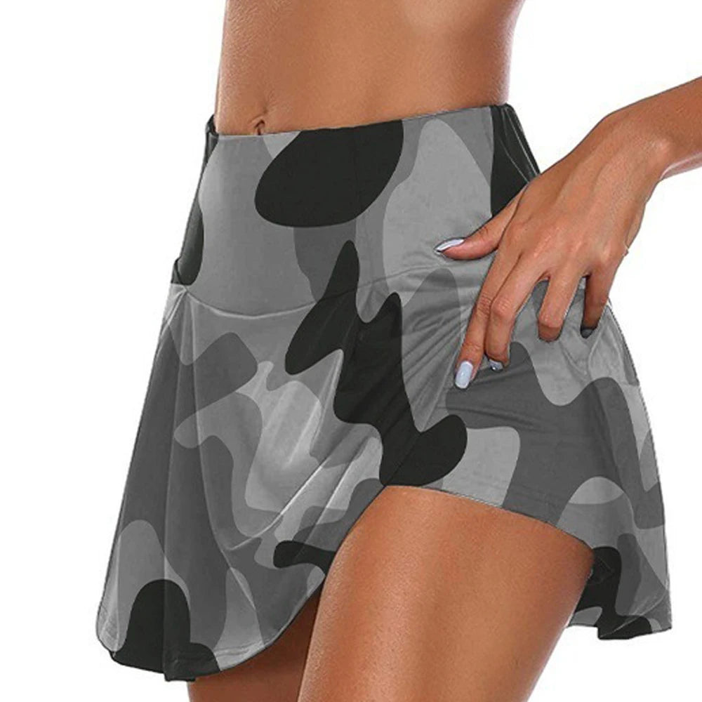 Women Short Quick Drying Solid Female High Waist Mini Skirts
