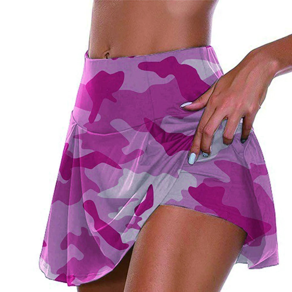 Women Short Quick Drying Solid Female High Waist Mini Skirts