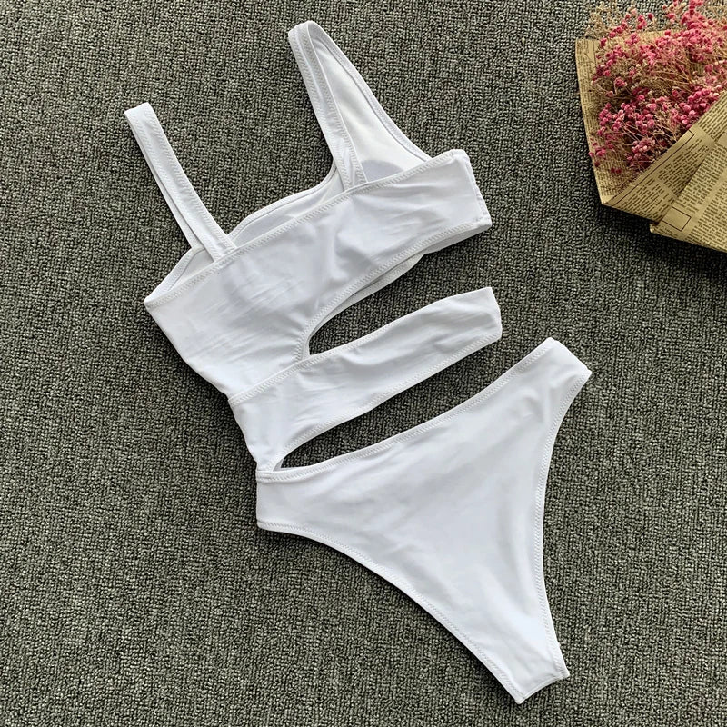 Sexy Bikini Set One Shoulder One Piece Swimsuit
