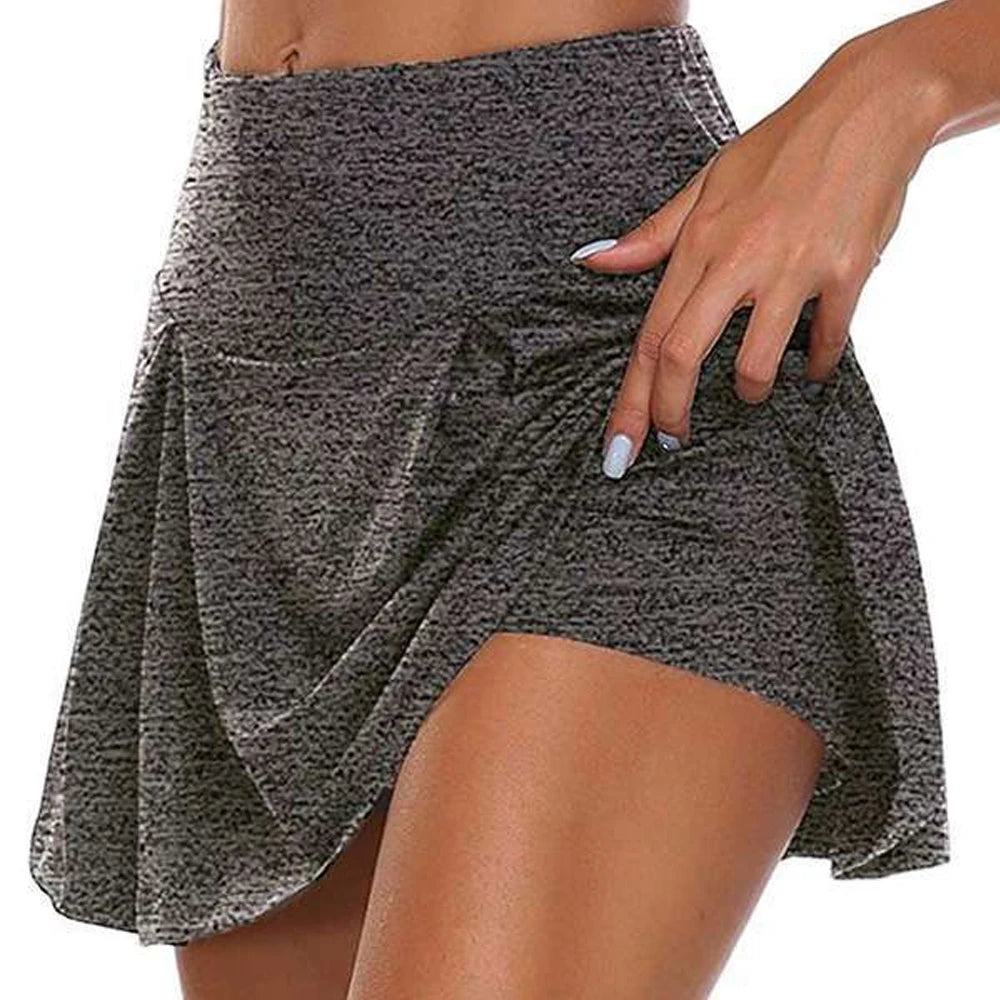 Women Short Quick Drying Solid Female High Waist Mini Skirts