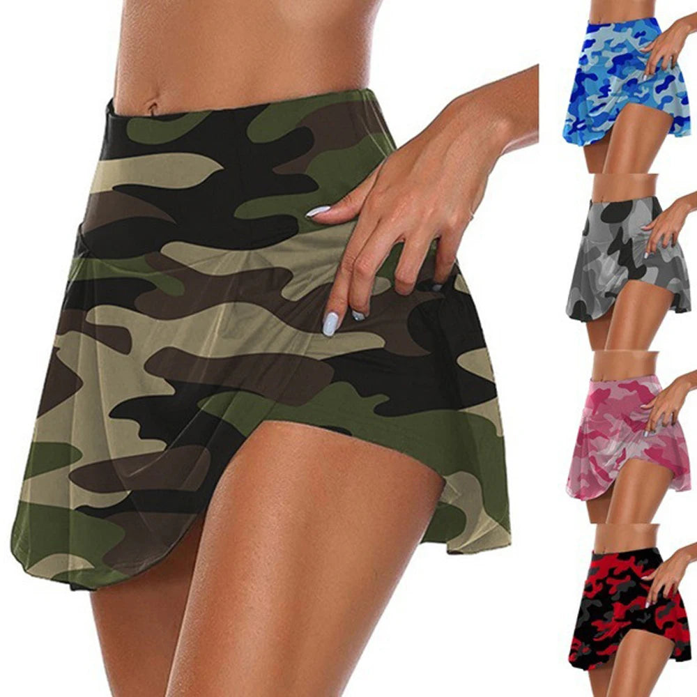 Women Short Quick Drying Solid Female High Waist Mini Skirts