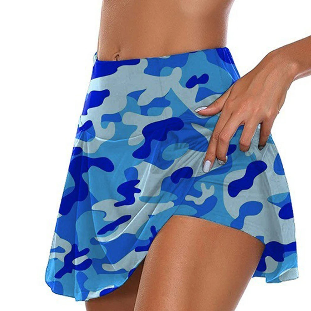 Women Short Quick Drying Solid Female High Waist Mini Skirts