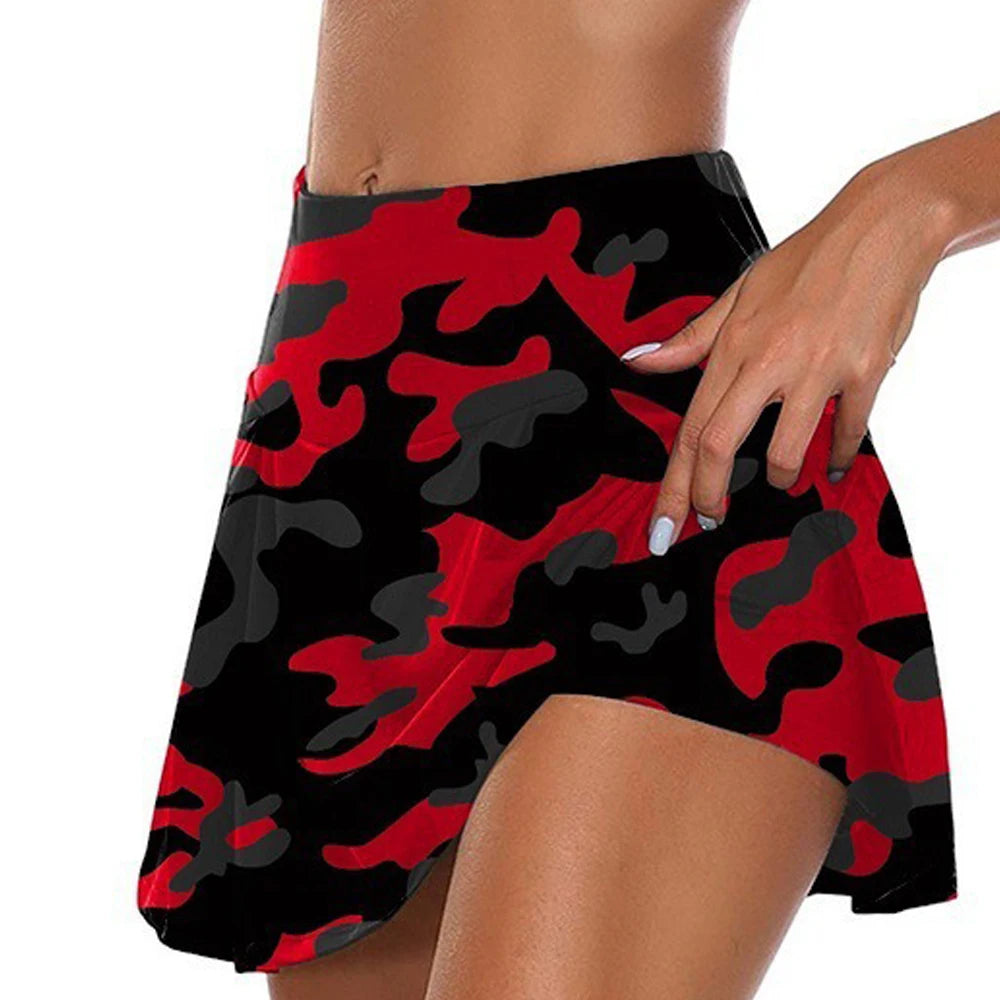 Women Short Quick Drying Solid Female High Waist Mini Skirts