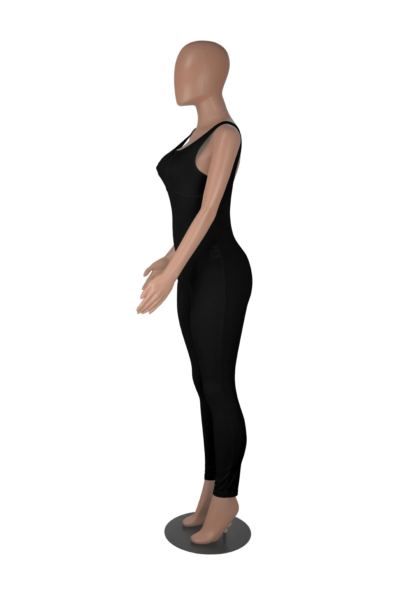 New Arrival Cross-Border Fashion European and American Women's Clothing Pure Color Backless Siamese Sleeveless Pants