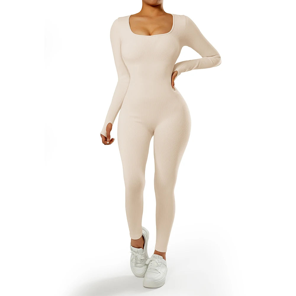 Women ‘s slim front Zipper Casual Brown Fitness Romper