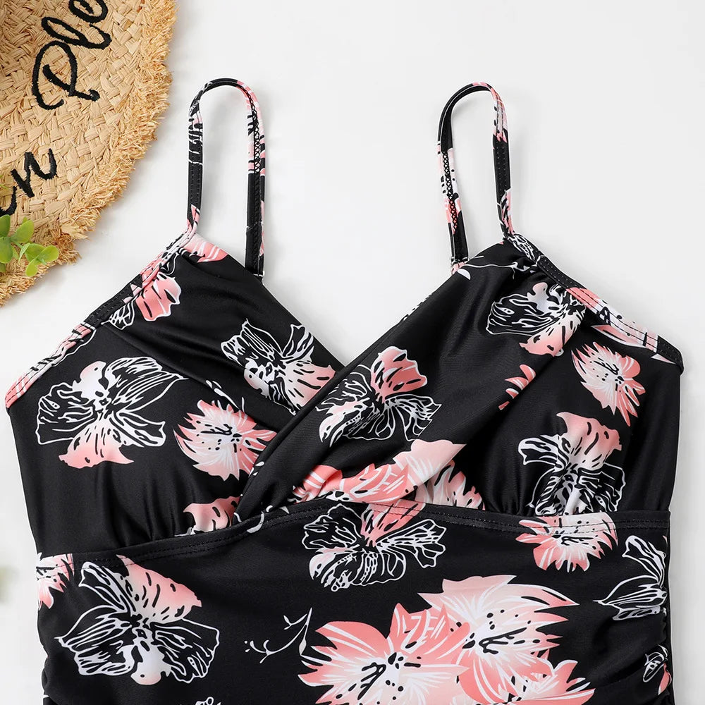 S - XXL Sexy Wrinkled One Piece Swimsuit Women
