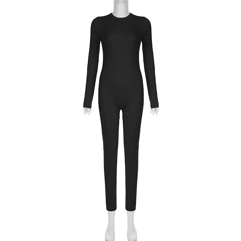 Women's Basic Solid Sporty Activewear Jumpsuit
