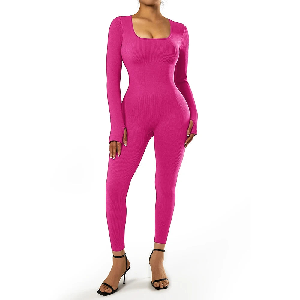 Women ‘s slim front Zipper Casual Brown Fitness Romper