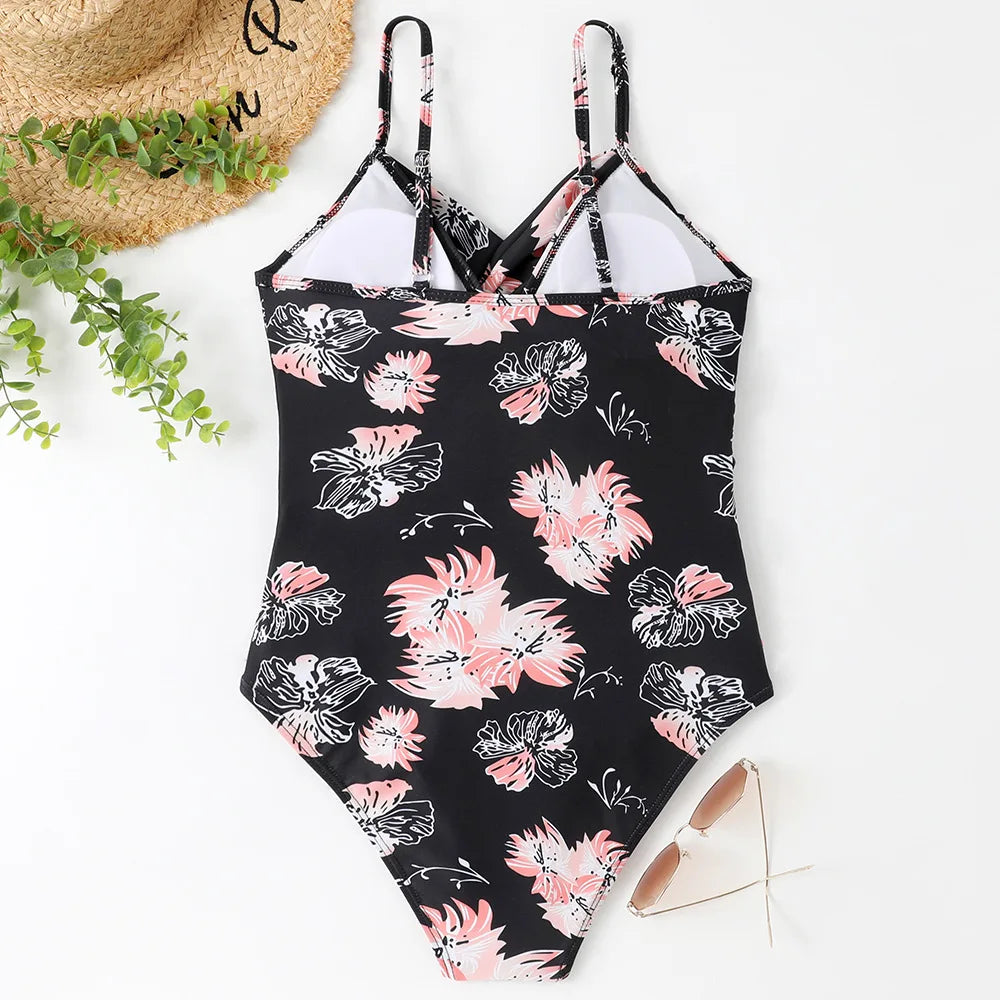S - XXL Sexy Wrinkled One Piece Swimsuit Women