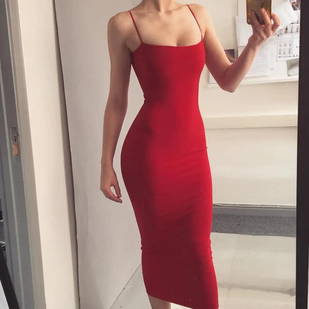 Women's Long Sling Sexy Club Dress