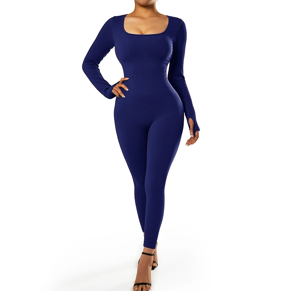 Women ‘s slim front Zipper Casual Brown Fitness Romper