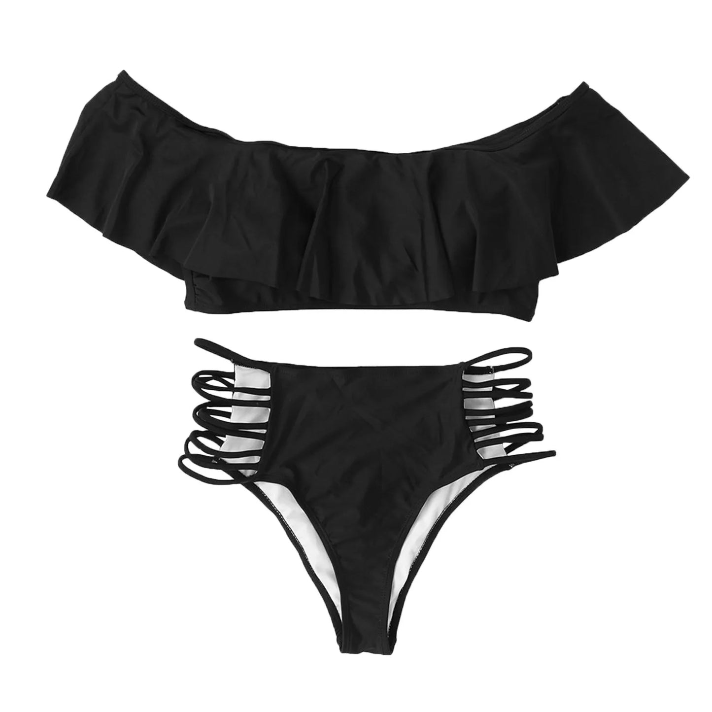 Sexy Ruffled Off Shoulder Bikini Sets
