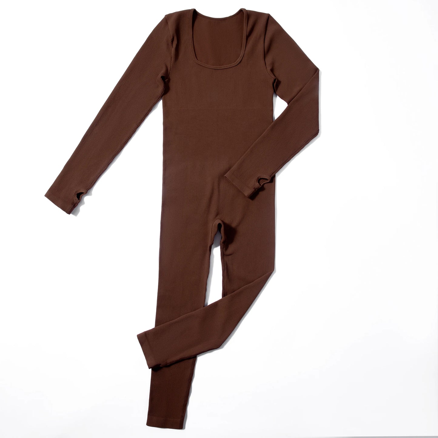 Women ‘s slim front Zipper Casual Brown Fitness Romper