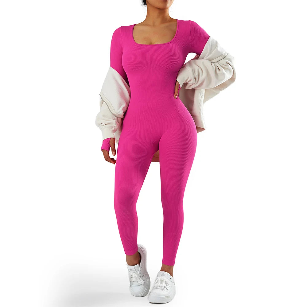Women ‘s slim front Zipper Casual Brown Fitness Romper