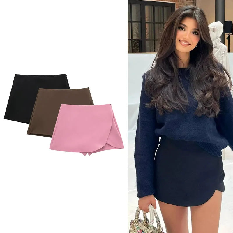 Women's High waist Skirt Shorts