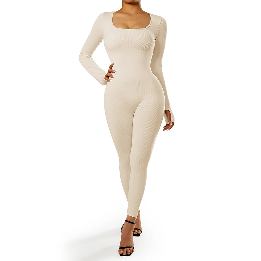 Women ‘s slim front Zipper Casual Brown Fitness Romper
