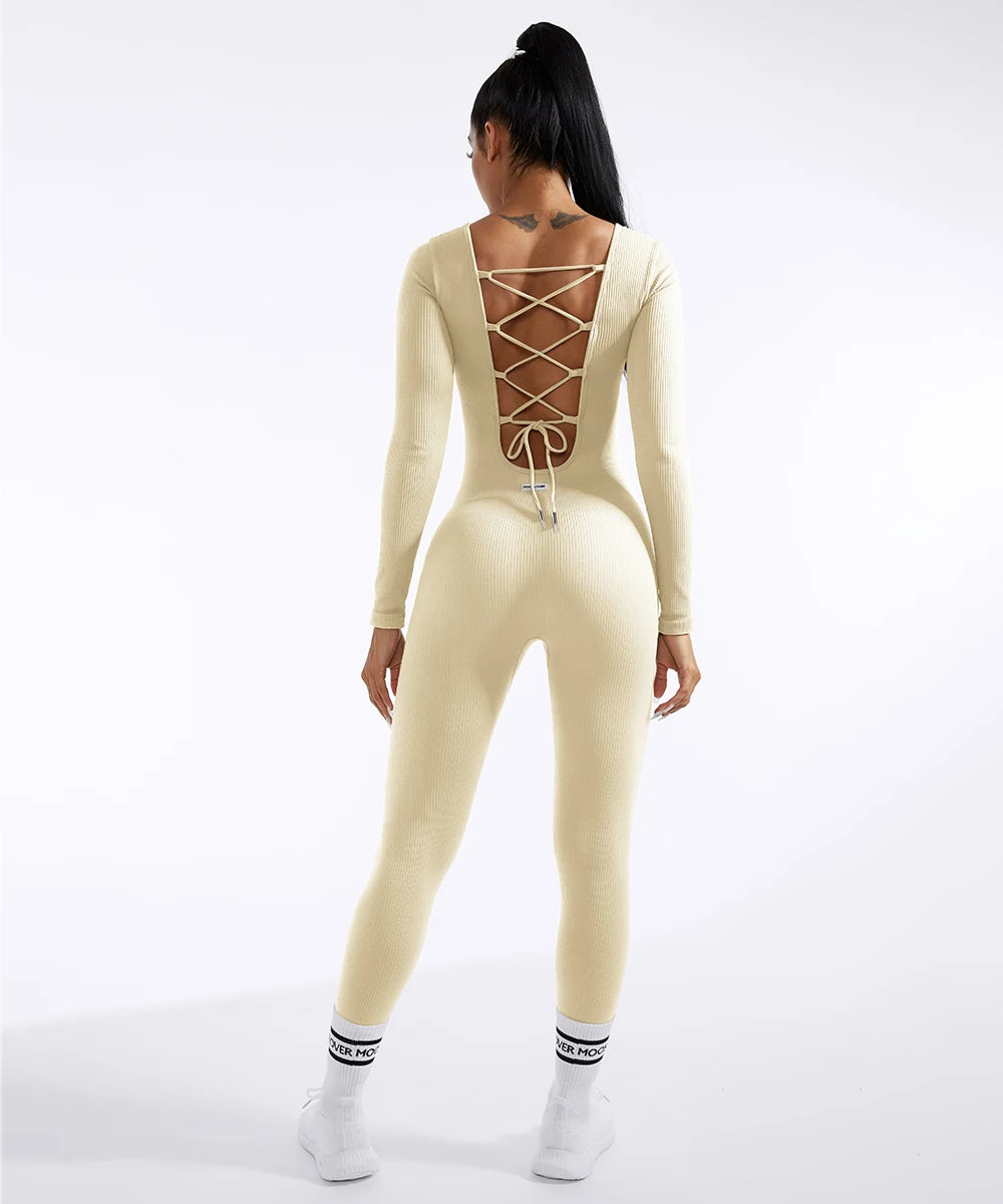 Women ‘s slim front Zipper Casual Brown Fitness Romper