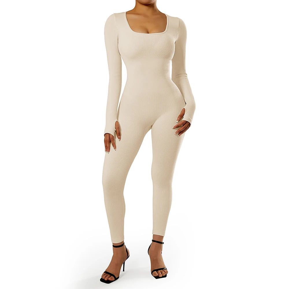 Women ‘s slim front Zipper Casual Brown Fitness Romper