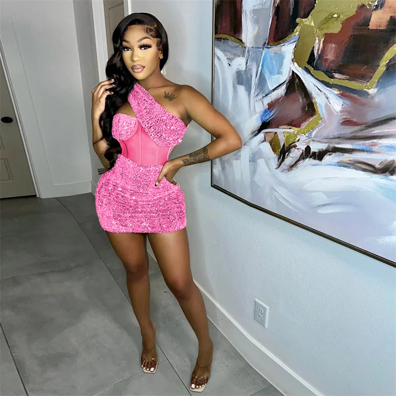 See Through Mesh Women Sexy Party Dress