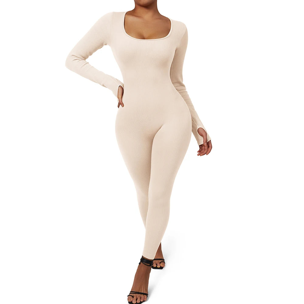 Women ‘s slim front Zipper Casual Brown Fitness Romper