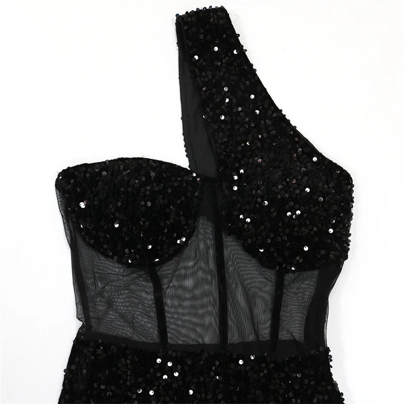 See Through Mesh Women Sexy Party Dress