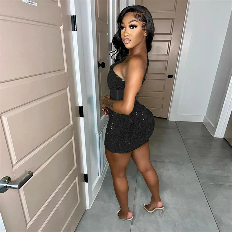 See Through Mesh Women Sexy Party Dress