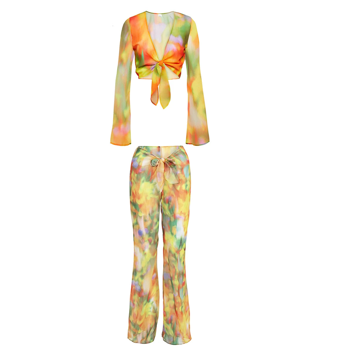 2 Cover Ups High Waist Bikinis