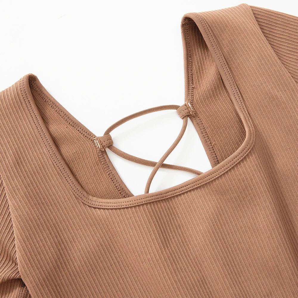 Women ‘s slim front Zipper Casual Brown Fitness Romper