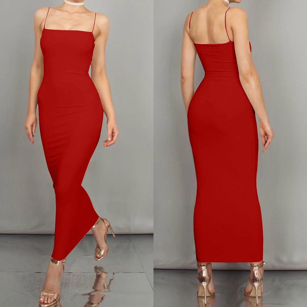 Women's Long Sling  Sexy Club Dress