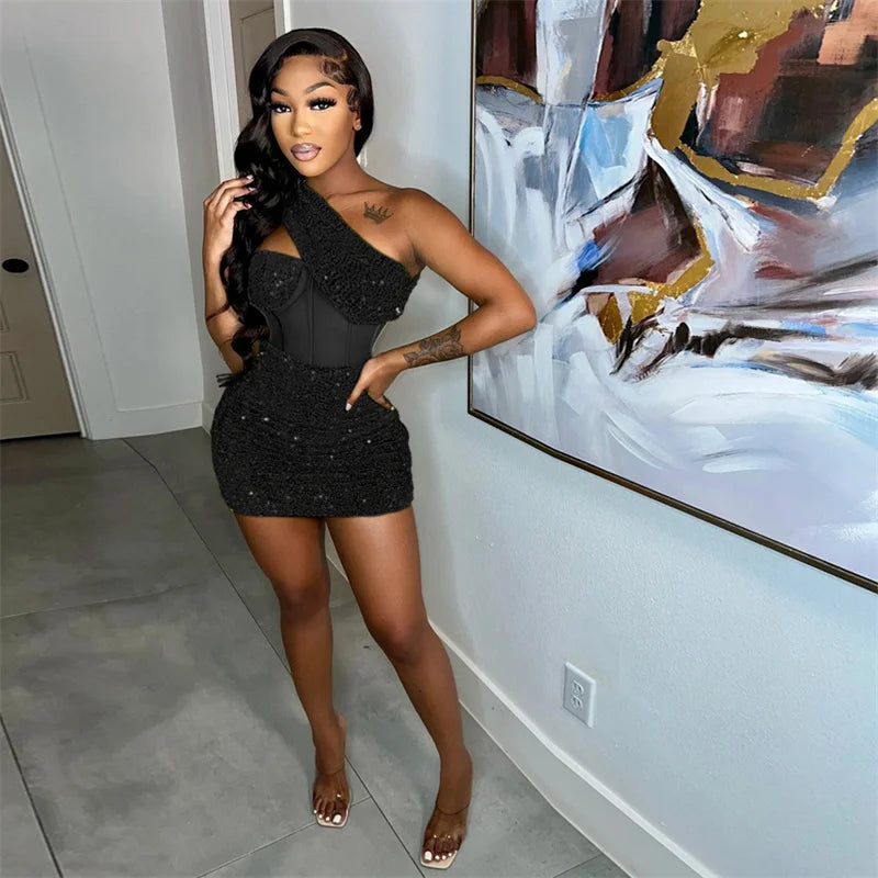 See Through Mesh Women Sexy Party Dress